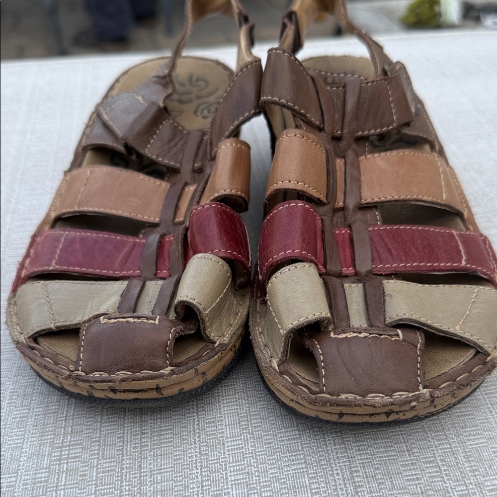 Propet Multi-Color Leather Sandals - Picture 2 of 7
